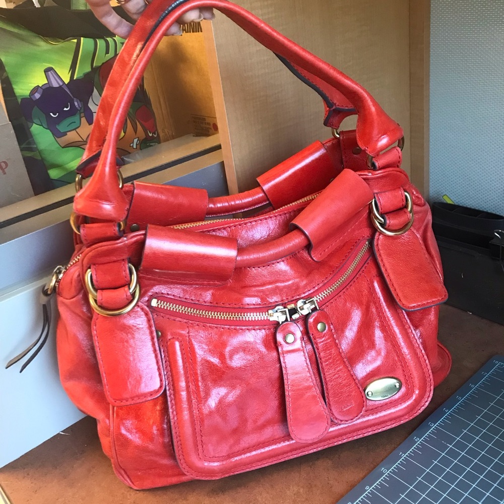 Chloe Bay bag red authentic!